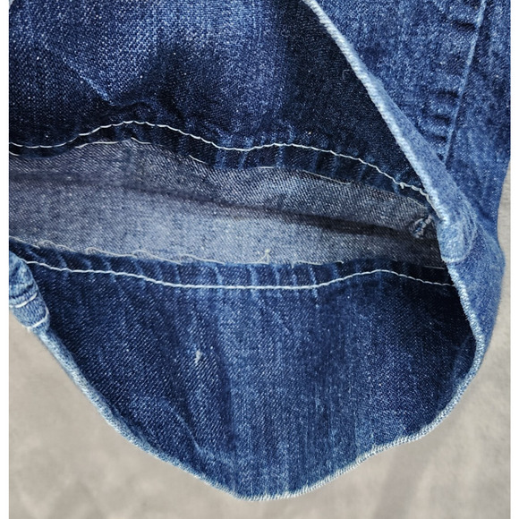 Vintage 70s–80s Touché Jeans Women’s SZ 11 High Rise Wide Leg Denim Embroidered - Picture 7 of 11